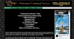Desktop Screenshot of precision-creative.com