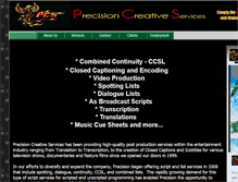 Tablet Screenshot of precision-creative.com
